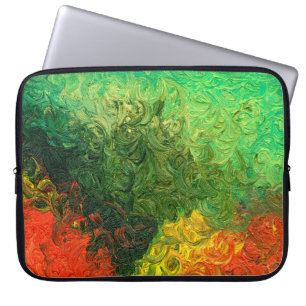 Capa Para Notebook o quadro pintado em óleo. pintura de óleo de fundo