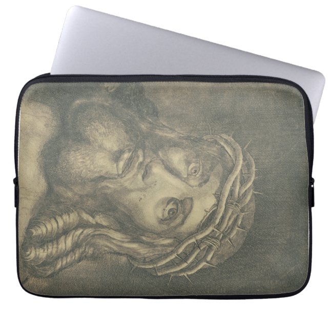 Capa Para Notebook O Santo Rosto De Jesus Arte Monocromática (Frente)