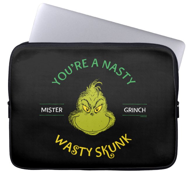 Capa Para Notebook O Senhor Grinch | Você é um Gambá Nojento e Sujo (Frente)