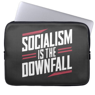 Capa Para Notebook O socialismo é a queda e o capitalismo é o poder