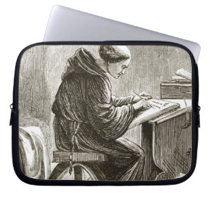 Capa Para Notebook O St. Vincent escrevendo em sua pilha em Ferins,