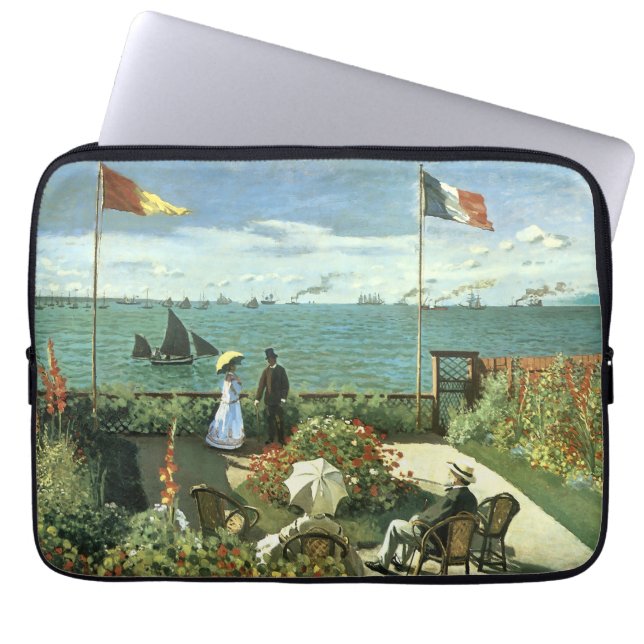 Capa Para Notebook O "Terraço em St. Adresse" de Monet (Frente)