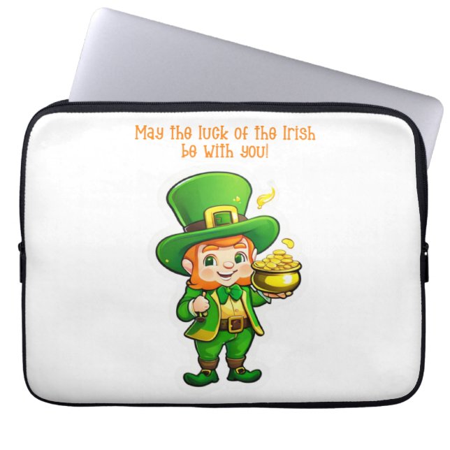 Capa Para Notebook O tesouro de Lucky Leprechaun (Frente)