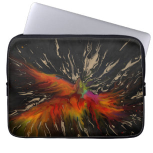 Capa Para Notebook O Voo da Fênix – Renascimento Abstrato Ígneo