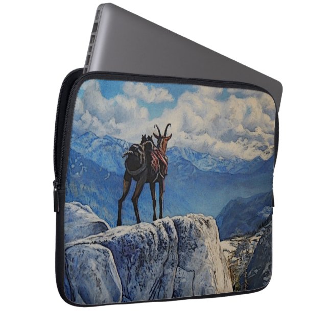 Capa Para Notebook Oberhalsi, faça as malas das montanhas (Frente Esquerda)