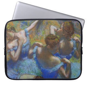 Capa Para Notebook Obra-Prima de Arte Fina Azul de Degas Bailarinas