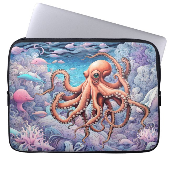 Capa Para Notebook Octopus (Frente)