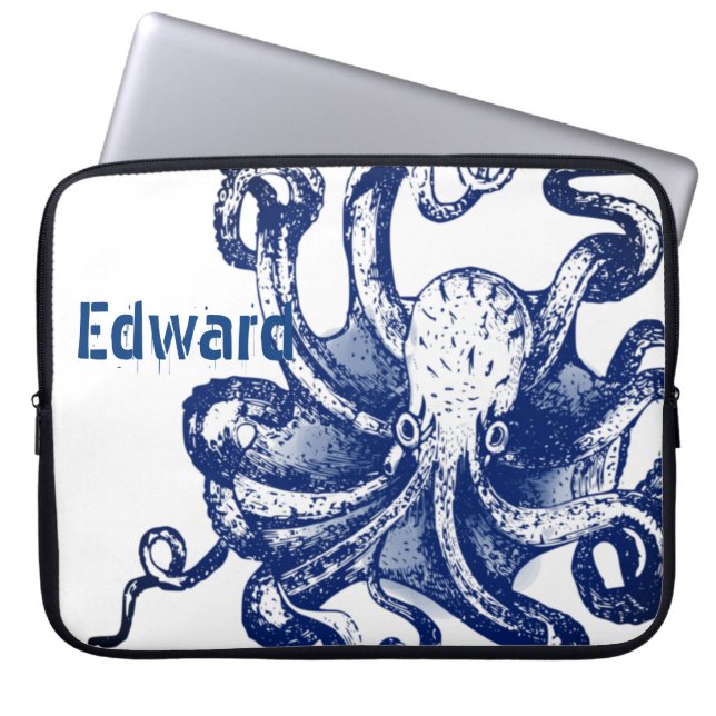 Capa Para Notebook Octopus azul (Frente)