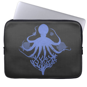 Capa Para Notebook Octopus (fundo escuro)