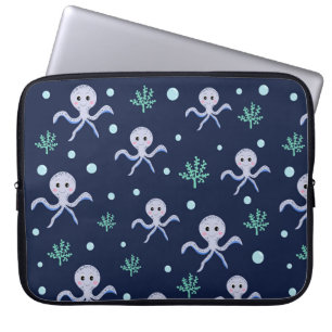 Capa Para Notebook Octopus sob o padrão das crianças do mar
