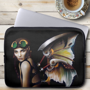 Capa Para Notebook Óculos Asas de Fada Mecânicas Steampunk