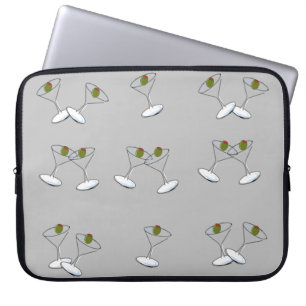 Capa Para Notebook Óculos da Martini da Cinza bolsa de laptop