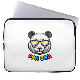 Capa Para Notebook Óculos de Sol Panda Divertido Camisa de Gravura Vi