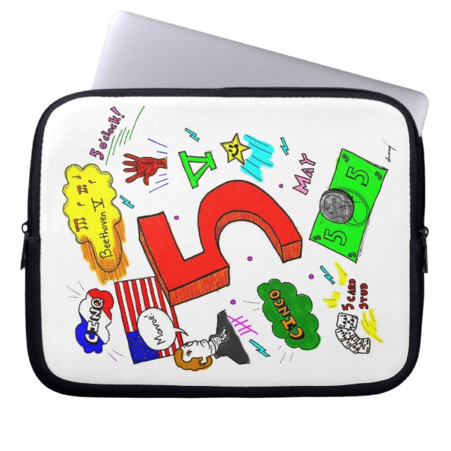 Capa Para Notebook Ode para cinco Bolsas de laptop (Frente)
