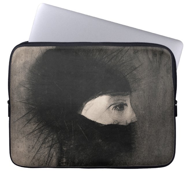 Capa Para Notebook Odilon Redon Armor. Mulher escura face ao simbolis (Frente)