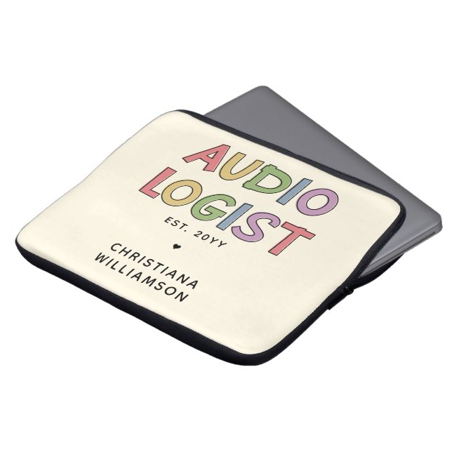 Capa Para Notebook Oferta Personalizada de Audiologia para Graduação (Frente Topo)