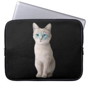 Capa Para Notebook Ojos Azules Cat