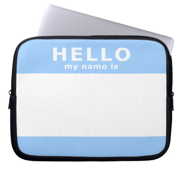 Capa Para Notebook Olá, meu nome é (Frente)
