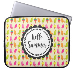 Capa Para Notebook Olá, Popsicles de Verão e Sorvetes