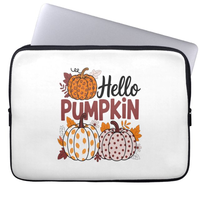 Capa Para Notebook Olá Pumpkin Png, Fall Vibes (Frente)