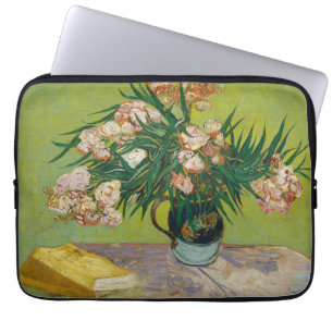 Capa Para Notebook Oleandros de Van Gogh Natureza-Morta Floral Rosa A