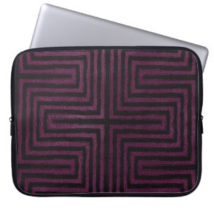 Capa Para Notebook Olhar preto de couro Impressão roxo africano