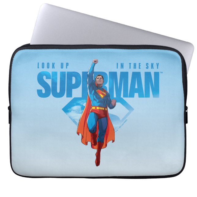 Capa Para Notebook Olhe para cima É o Super-Homem (Frente)