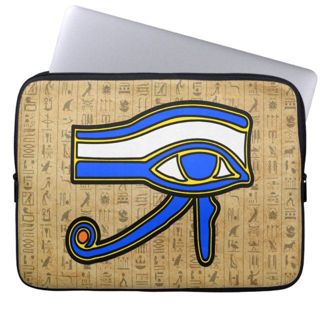 Capa Para Notebook Olho Azul De Hódromo Na Bolsa de laptop De Hierogl (Frente)