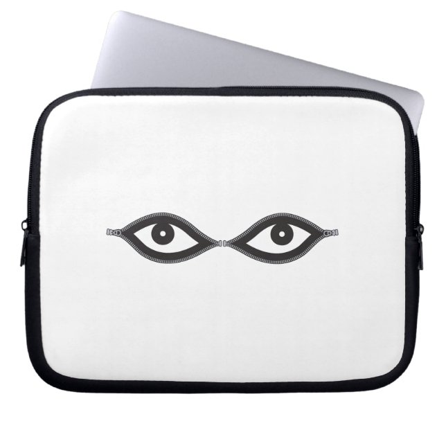 Capa Para Notebook Olhos de Zipper (Frente)