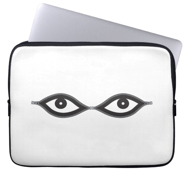 Capa Para Notebook Olhos de Zipper (Frente)