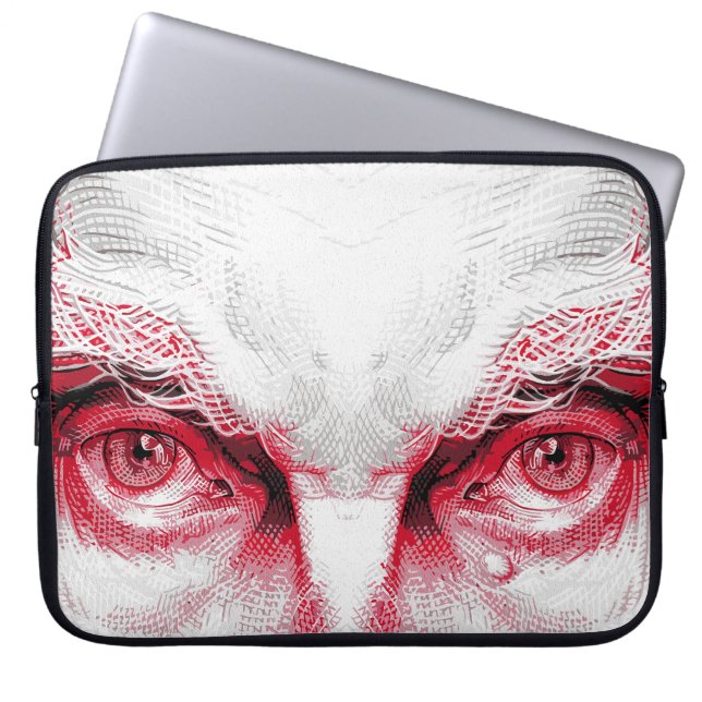 Capa Para Notebook Olhos do Mal Antigo – Alerta Vermelho (Frente)