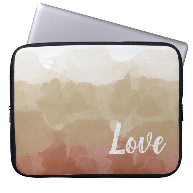 Capa Para Notebook Ombre Brown e Tan adoram gradiente graciosos (Frente)