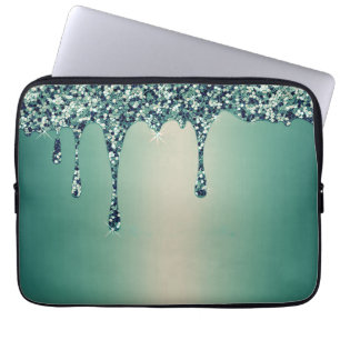 Capa Para Notebook Ombre Dourado Moderno Mármore Glam Folha Metálica