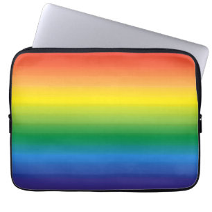 Capa Para Notebook Ombre Rainbow Pride Bold Bright Colorida