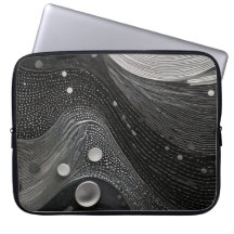 Ondas brancas e pretas luxuosas