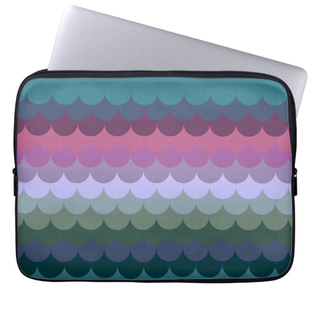 Capa Para Notebook Ondas Coloridas (Frente)