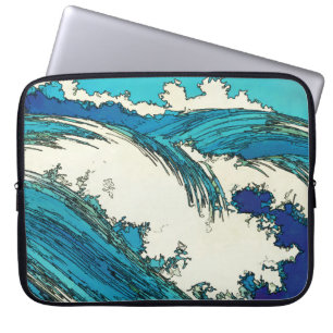 Capa Para Notebook Ondas oceânicas PixDezines konen uehara, 上 原