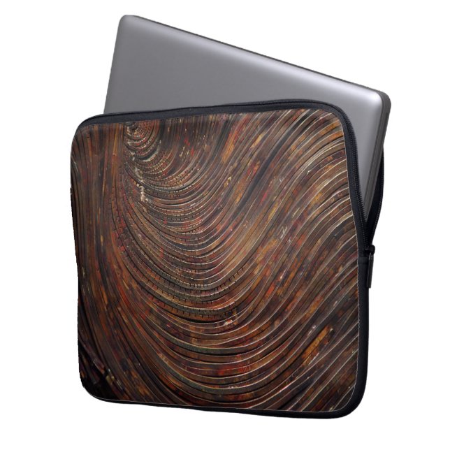 Capa Para Notebook Ondas oxidadas (Frente Esquerda)