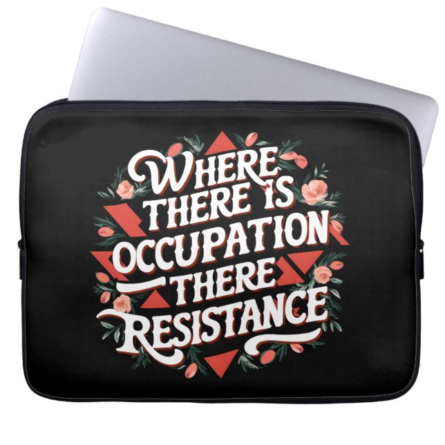 Capa Para Notebook Onde há ocupação há resistência (Frente)