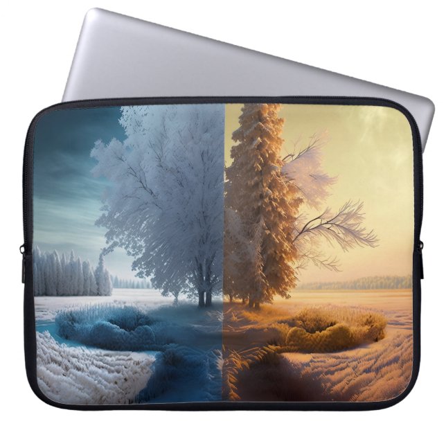 Capa Para Notebook One day in winter (Frente)
