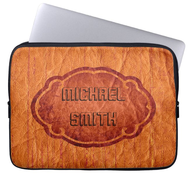Capa Para Notebook Orange Leather (Frente)