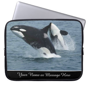Capa Para Notebook Orca Killer Whales Breating Personalizado