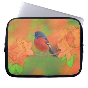 Capa Para Notebook Orchard Oriole Songbird Pintura Original