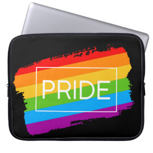 Capa Para Notebook Orgulho Brushbral arco-íris