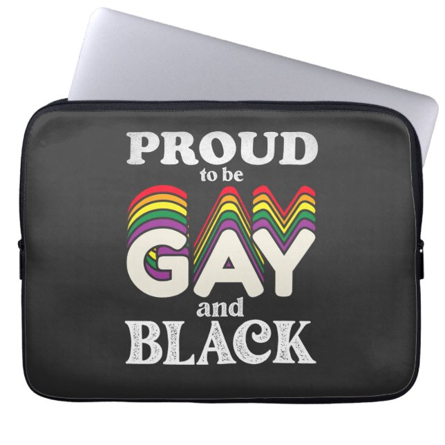 Capa Para Notebook Orgulho De Ser Orgulho LGBT Gay E Negro (Frente)