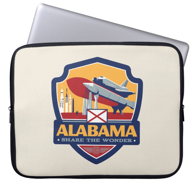 Capa Para Notebook Orgulho Estatal | Alabama (Frente)