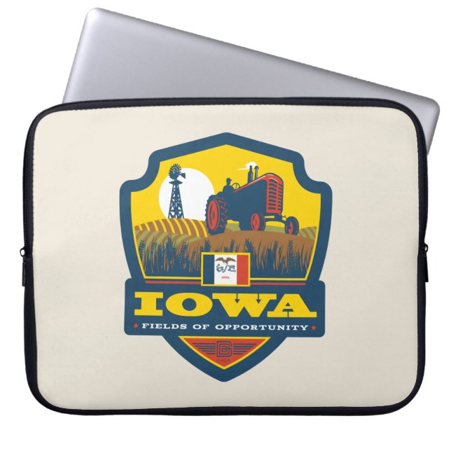 Capa Para Notebook Orgulho Estatal | Iowa (Frente)