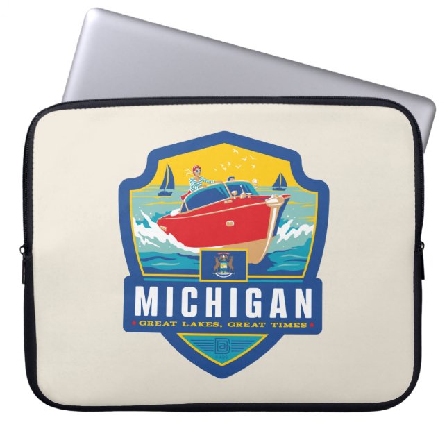 Capa Para Notebook Orgulho Estatal | Michigan (Frente)