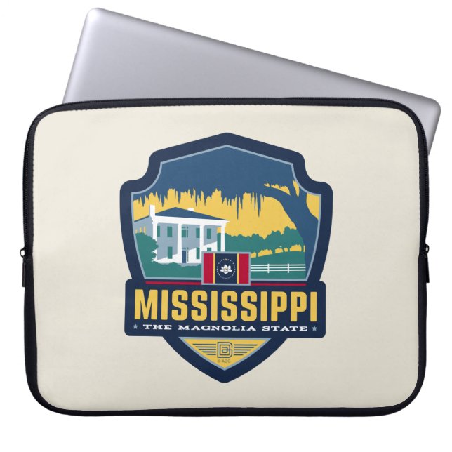 Capa Para Notebook Orgulho Estatal | Mississippi (Frente)