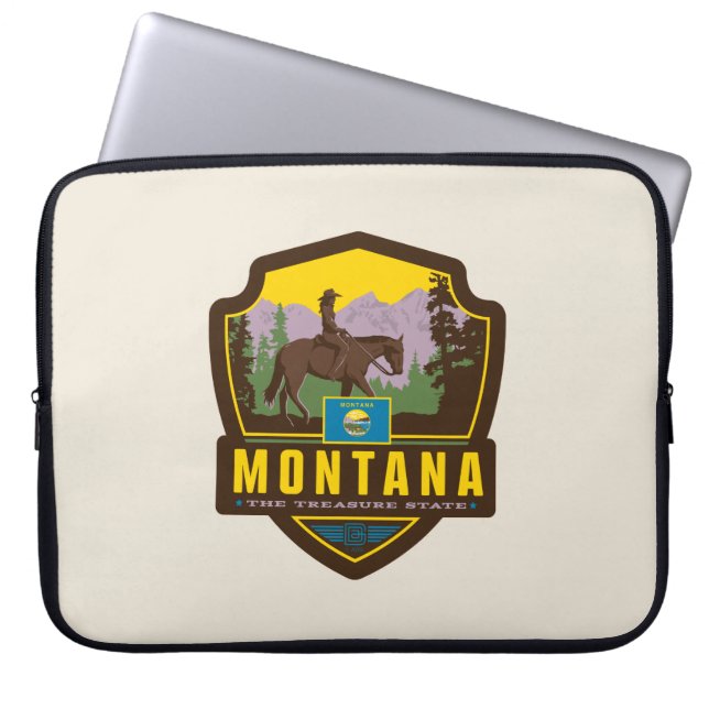 Capa Para Notebook Orgulho Estatal | Montana (Frente)